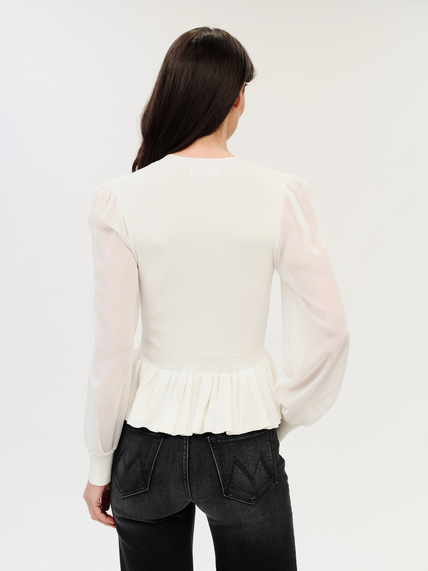 ALEXANDRA PEPLUM SWEATER