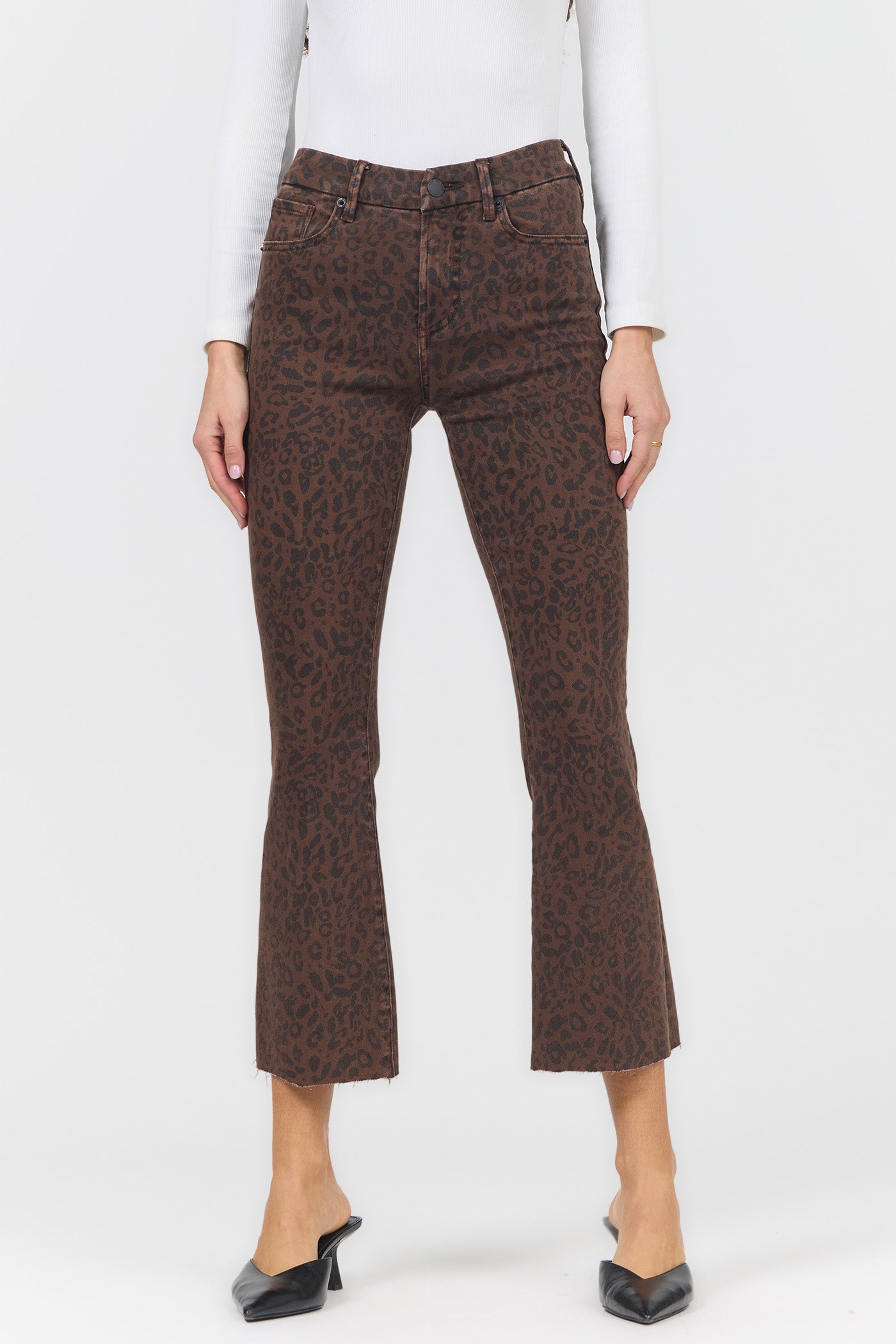JEANNE BROWN LEOPARD JEANS