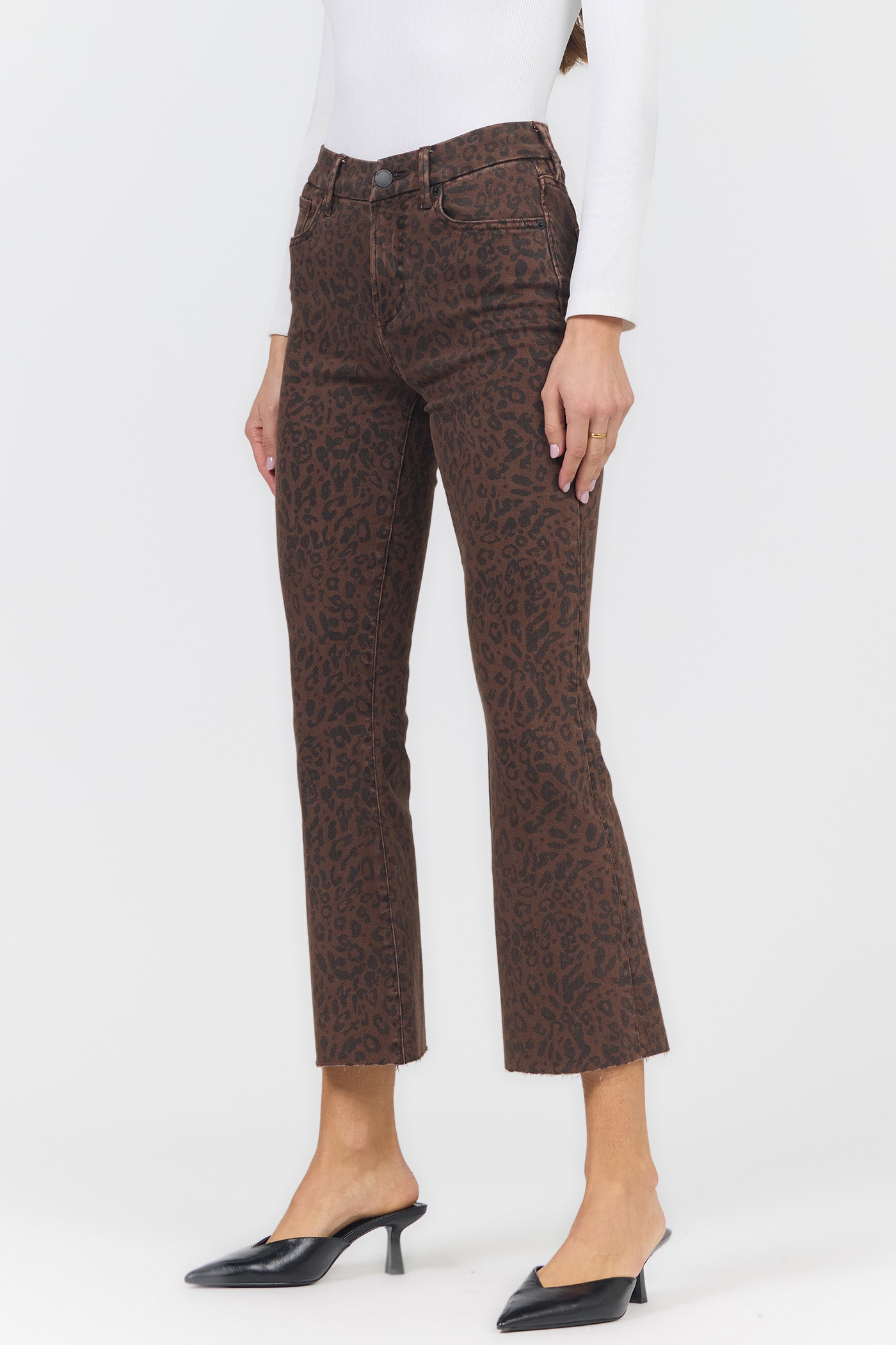 JEANNE BROWN LEOPARD JEANS