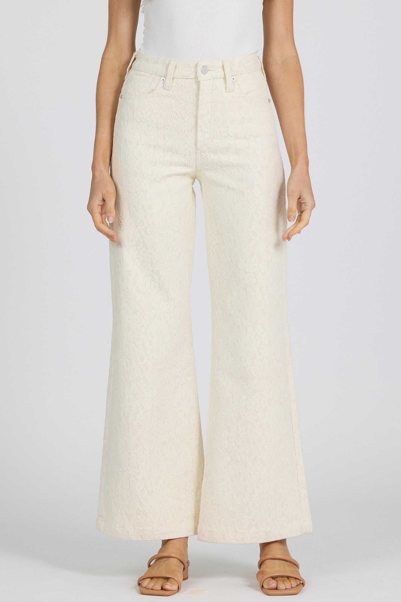 FIONA WHEAT LACE JEANS