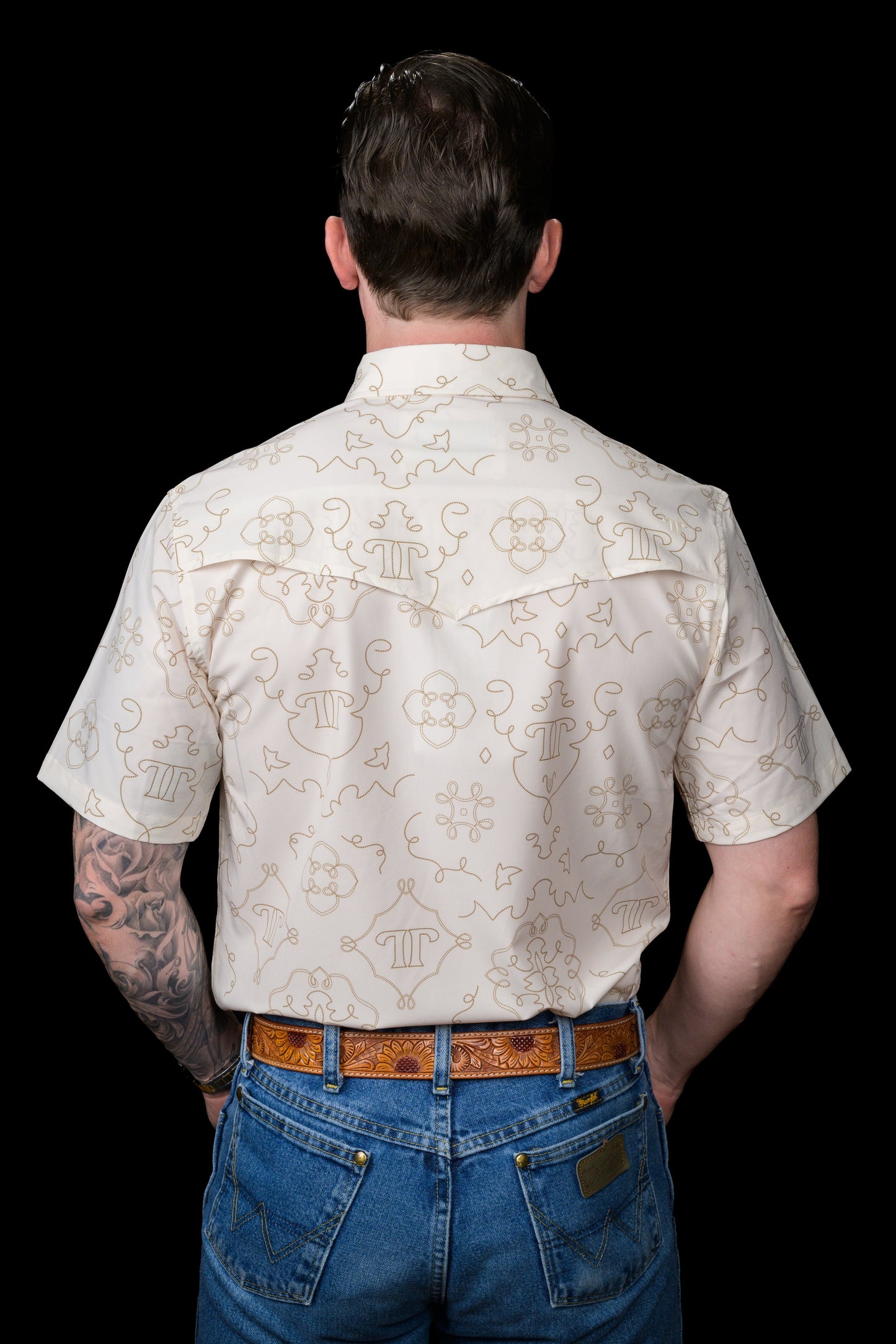 CARSON BEIGE SNAP SHIRT