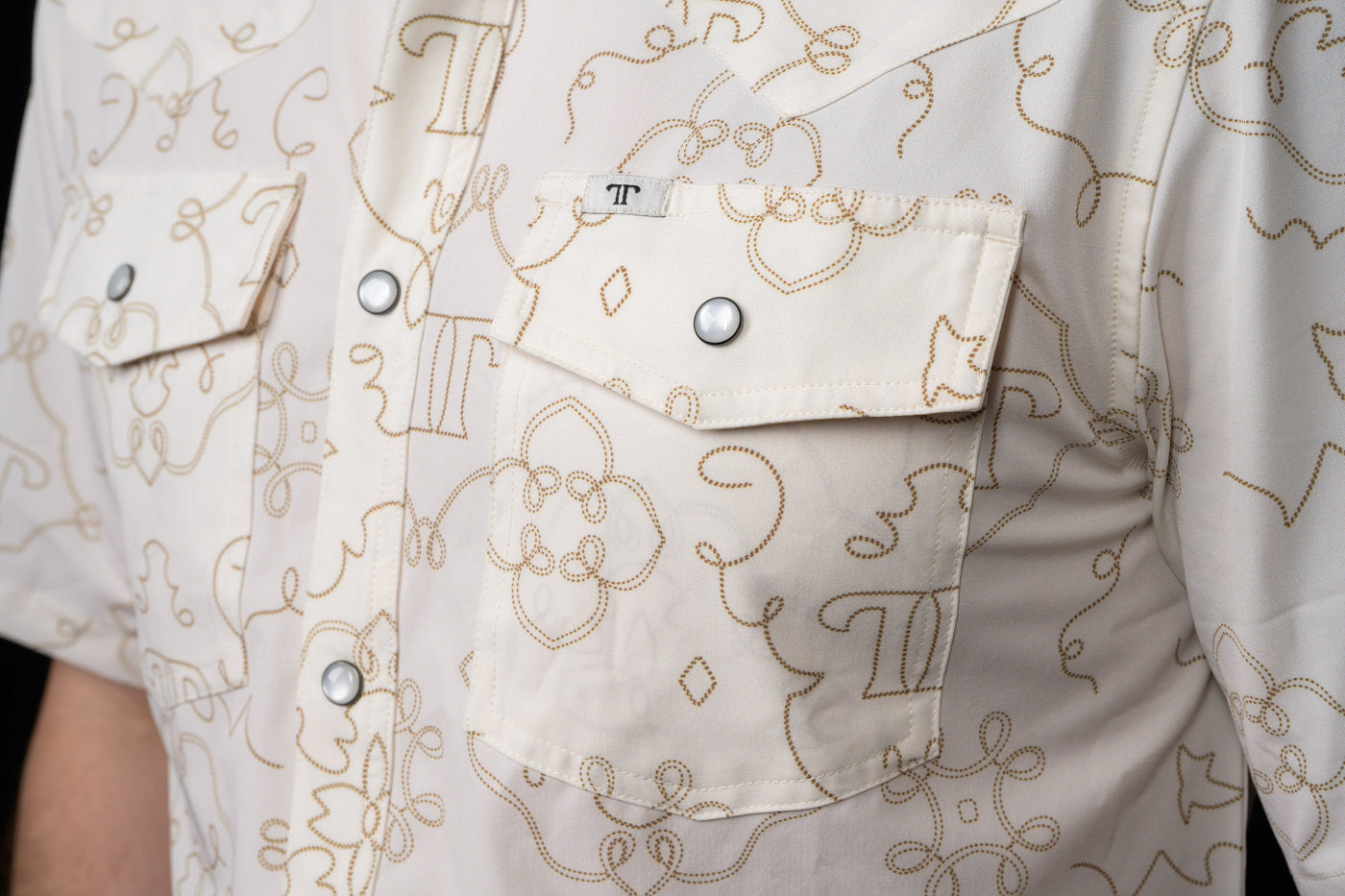 CARSON BEIGE SNAP SHIRT