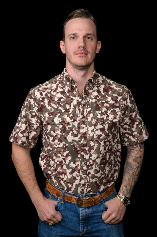 FERRELL CAMO SNAP SHIRT