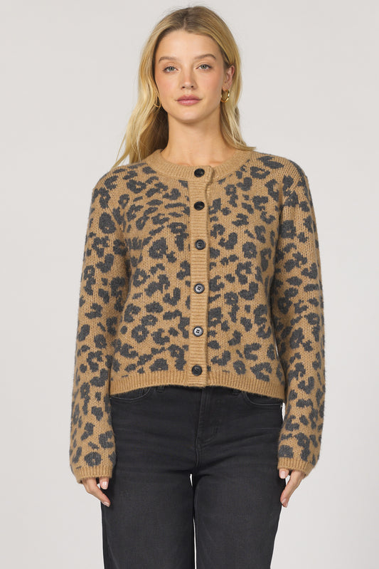 AMINA LEOPARD CARDIGAN